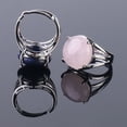 thumbnail image 3 of Perles Rondes pour Femmes Bagues Décontractées pour Doigts Bijoux en Cristal Quartz Violet, 3 of 6
