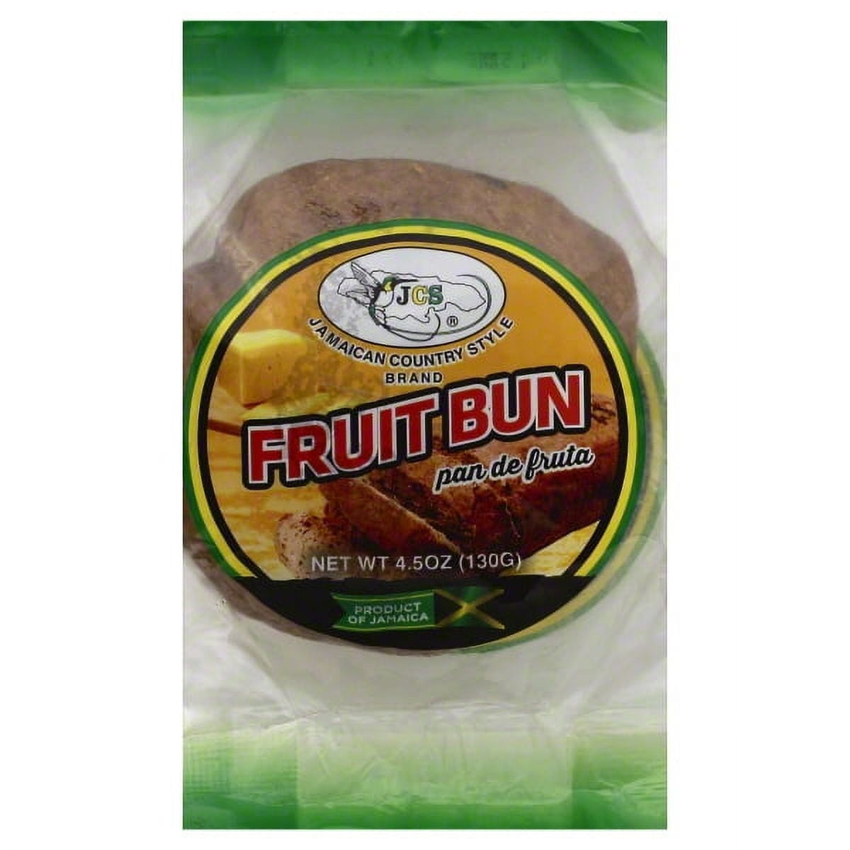 (6 pack) Kingston-Miami Trading Co. Jamaican Country Style Fruit Bun, 4.5 oz