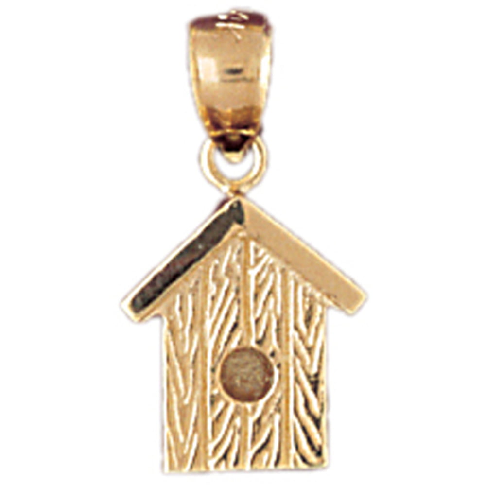 19 mm Jewels Obsession Sold House Charm Pendant 14K Yellow Gold Sold House Pendant