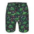 thumbnail image 3 of Rocae Dino Christmas Party for Men's Beach Shorts Casual Elastic Waist Drawstring Summer Beach Shorts,S-3XL-X-Large, 3 of 6