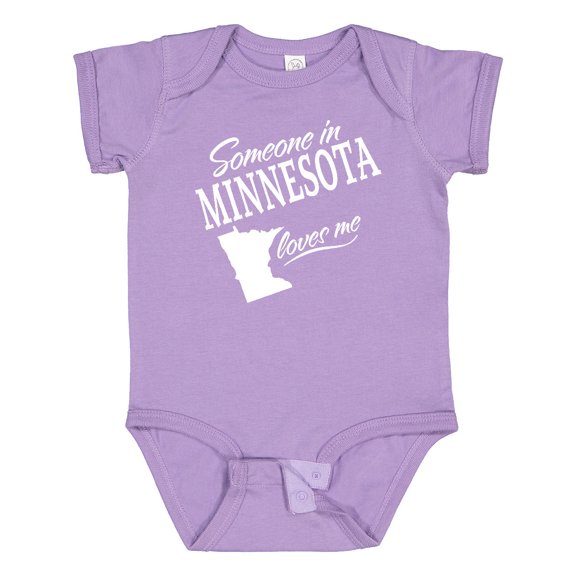 Inktastic Someone in Minnesota Loves Me Boys or Girls Baby Bodysuit