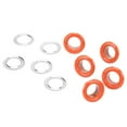 thumbnail image 4 of 500 juegos de ojales de 8 mm Kit de ojales para prevención de óxido Kit de ojales de cuero de metal Kit de herramientas para reparar decoración naranja, 4 of 12