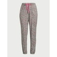 thumbnail image 4 of Joyspun Women's Brushed Hacci Knit Sleep Joggers, Sizes XS to 3X, 4 of 6