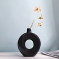 thumbnail image 2 of MesaSe Creative Skeleton Ceramic Vase Irregular Hollow Flower Vases for Table Centerpiece Decor - Black, 2 of 4