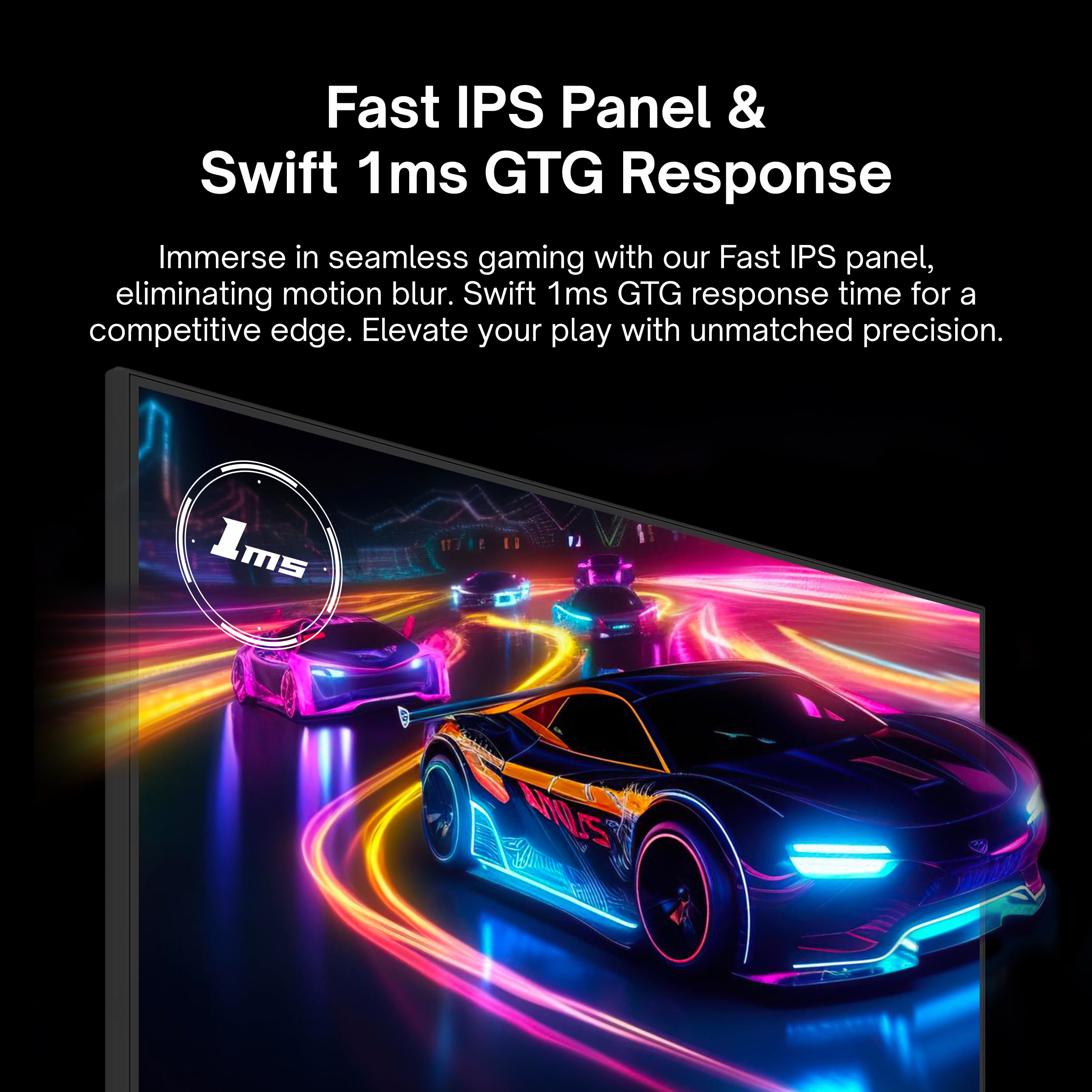 Pixio PX278 Wave 27 inch 180Hz Refresh Rate QHD 1440p Resolution Fast IPS Panel 1ms GTG Response Time Gaming Monitor with Adaptive Sync