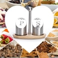thumbnail image 4 of Delaman Bouteille d'assaisonnement, Cuisine Ménage Pot à épices Ensemble Assaisonnement Bouteille Réservoir Poivre Condiment Bouteille Organisateur, 4 of 9