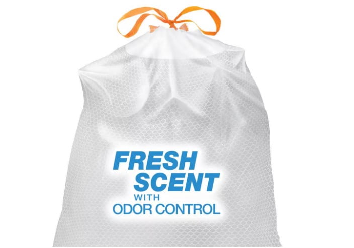 13 Gallon Reinforced Top Drawstring Fresh Scented Tall Kitchen Trash Bags with 20% PCR (200-Count)