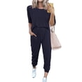 thumbnail image 1 of Conjunto Deportivo PRETTYGARDEN de Dos Piezas para Mujer Azul Marino Talla M, 1 of 6