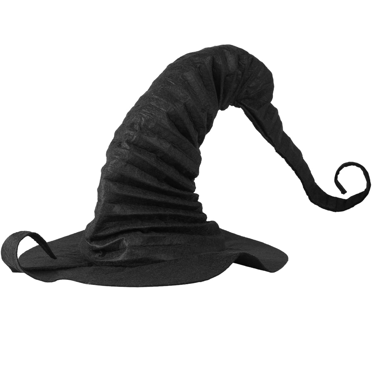 Threns Halloween Witches Hats Witch Costume Accessory Black Ruched Witch Hat Wicked Witch