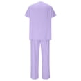 thumbnail image 4 of Traje Elástico de las Mujeres, Manga Corta Delgada Estirable Y Pantalones Cortos para Uso Casual Y Casero, Ligero Y Transpirable Vestido Suelto, 4 of 7