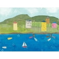 thumbnail image 2 of Prahl, Courtney 14x12 White Modern Wood Framed Museum Art Print Titled - Coastal Harbor II, 2 of 4