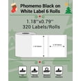 thumbnail image 2 of Etiquetas adhesivas Phomemo 30x20 mm 6 rollos para M110/M110S/M120/M200/M220, 2 of 6
