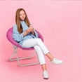 thumbnail image 6 of Hello Kitty, 23" Kids' License Embossed Saucer Chair , Hot Pink, 6 of 7