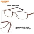 thumbnail image 3 of EFE Reading Glasses 4 Pack - Comfort Readers for Men, Anti-Eyestrain Eyeglasses, 3 of 6