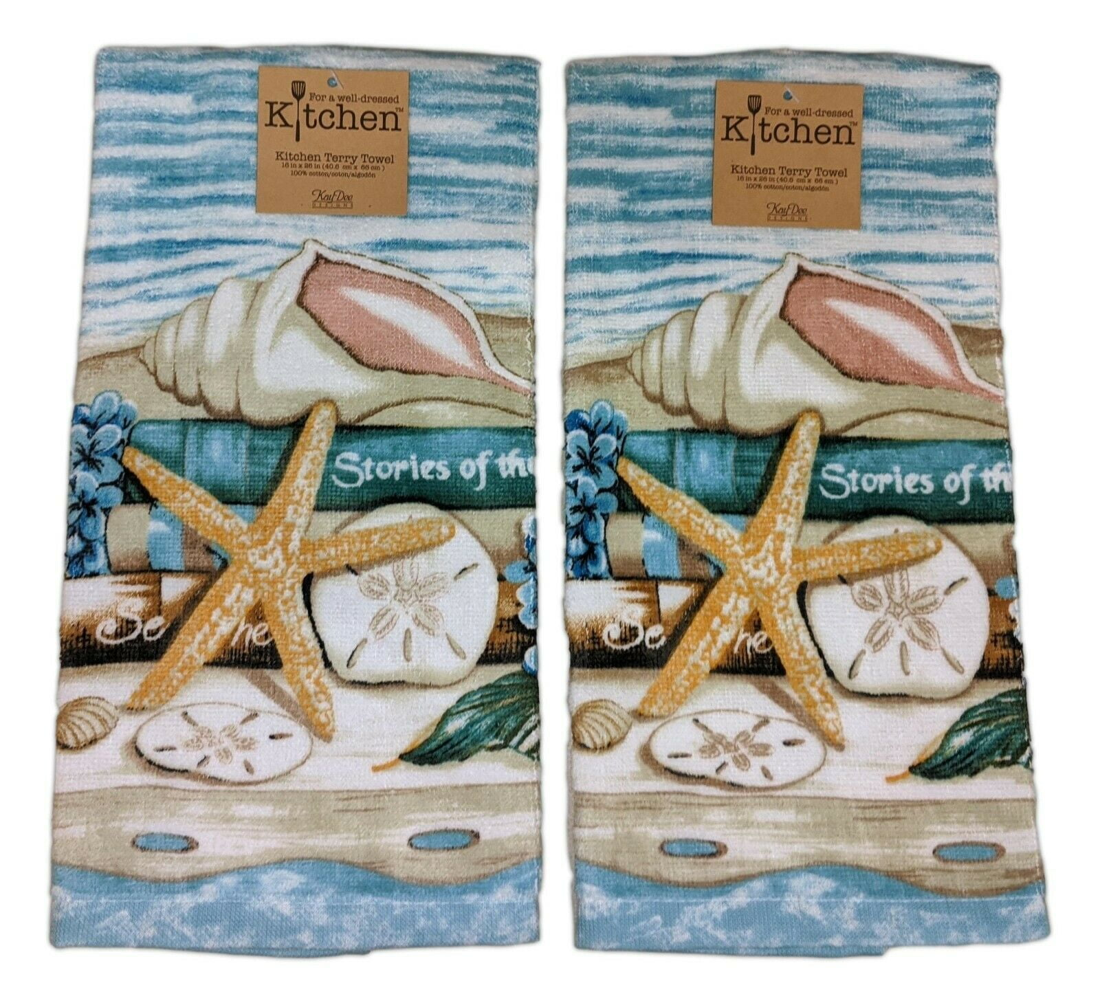 Kay Dee Designs Necessities Jacquard Terry Towel Turquoise R6320