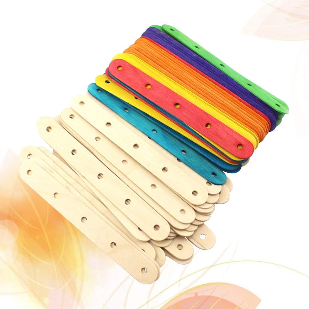 Limei 100Pcs Wooden Lolly Sticks Craft Craft Sticks Ice Cream Sticks