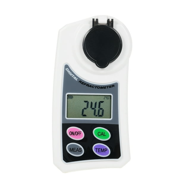 EMSZ-J LCD Digital Refractometer Portable Handheld Honey Refractometer  Sugar Concentration Detector Automatic Temperature Compensation Refractometer  0-55%, Accuracy ±0.5Brix 