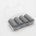 thumbnail image 2 of Hakitaroom Juego De 100 Fichas De Juego De Minifichas De Póquer De Plástico Opaco Con Caja De Almacenamiento (Gris 1,58 Pulgadas), 2 of 5
