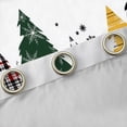 thumbnail image 4 of jejeloiu Abstract Christmas Tree Blackout Curtains,Merry Xmas Curtains Pack of 2 (38x45 Each),Black Snowflake Window Curtains For Kids,Ultra Soft Home Decor, 4 of 6