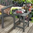 thumbnail image 2 of Costway 14'' Patio Adirondack Side End Table HDPE Square Weather Resistant Garden Grey, 2 of 9