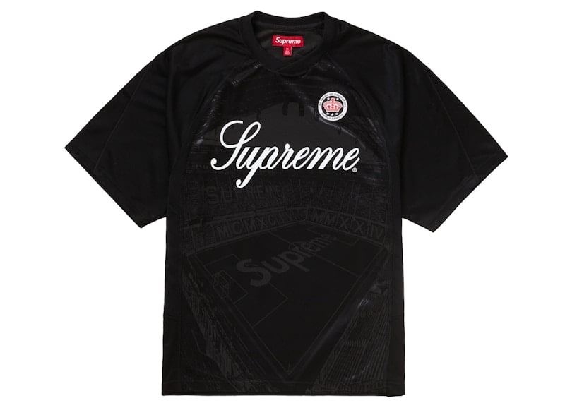 Supreme Men's Crest Soccer Jersey Black, from StockX - Walmart.com