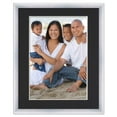 thumbnail image 2 of 8x10 Frame Silver With Black Picture Mat For 8x10 Photo - Silver 10x12 Frame To Display Print or, 2 of 8