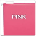 thumbnail image 3 of Reinforced Hanging File Folders, Letter Size, Pink, 1/5 Cut, 25/BX (4152 1/5 PIN), 3 of 8