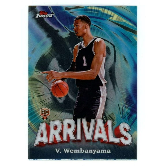 NBA 2023-24 Topps Finest Basketball Arrivals Victor Wembanyama A-6 (Rookie)