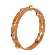 Meinl 10" Recording Combo Wood Tambourine with Single Row Jingles, Super Natural