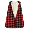 thumbnail image 3 of Hudson Baby Infant Boy Mink with Faux Shearling Inner Sleeping Bag, Sack, Blanket, Buffalo Plaid, 6-12 Months, 3 of 3