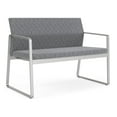 thumbnail image 1 of Gansett Reception Waiting Room Healthcare Loveseat / Silver Steel / Gray, 1 of 5