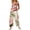 Khaki, variant on 4th Of July Jumpsuits Women Patriotic Backless Casual Rompers Usa Flag Red White and Blue Vintage Classic OverallsS