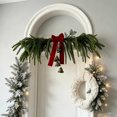 thumbnail image 6 of Christmas Swag with Red Bow, Pinecones and Bells, 19.7 Inch Artificial Greenery Hanging Door Decor for Mantel, Mirror, Window, 6 of 6