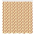 thumbnail image 3 of Ambesonne Ladybug Shower Curtain, Ladybugs and Swirls, 69"Wx75"L, Pale Yellow Vermilion, 3 of 3