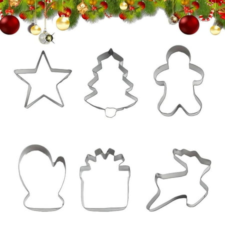 

LeKing Christmas Biscuit Cutters Christmas Cookie Baking Set Christmas Baking Biscuit Sandwich Cookie Mold for Chocolate Fondant Soft Clay dutiful