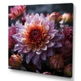 thumbnail image 2 of Designart "Twilight Lavender Blooms Of Zinnias" Zinnias Canvas Prints, 2 of 7