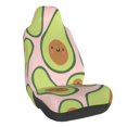 thumbnail image 1 of Wukai Cute Avocado Full Set Car Seat Covers with Soft Padding Universal Auto Front Seats Protector and Cushion Mat, 1 of 5