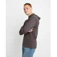 thumbnail image 2 of Hanes Men's T-Shirt Hoodie Garment Dyed Cotton Long Sleeve Jersey Tee sz S-3XL, 2 of 7