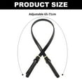 thumbnail image 2 of 2pcs Leather Purse Straps, Handbag Handles Shoulder Straps Replacement with Adjustable Metal Buckle, 2 of 5