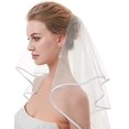 thumbnail image 5 of Velo de novia Velo de novia corto para mujer Despedida de soltera con peine para boda Despedida de soltera, 5 of 5