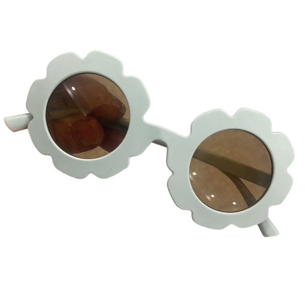 Sonducket Gafas ópticas, gafas de girasol, accesorios de ropa para niños pequeños encantadores con marco adecuado para usar en la cara Lentes Azul gris polaco