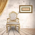 thumbnail image 3 of Jeffrey, Jillian 32x15 Gold Ornate Wood Framed with Double Matting Museum Art Print Titled - Moss Gold Scroll II, 3 of 4