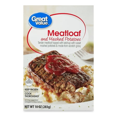 Great Value Meatloaf and Mashed Potatoes, 10 oz (Frozen)