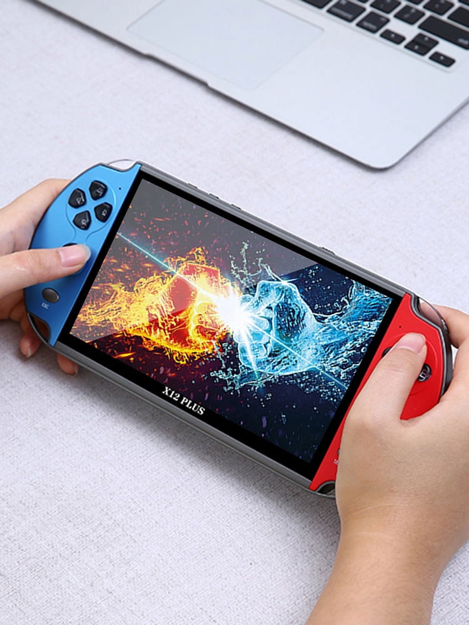 SUNHUFA X12 Plus Classic Video Game Player 10000 Games 7.1inch HD Screen Portable Game Console Support TV Output 2500mAh Gift for Kids Adult