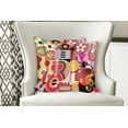 thumbnail image 4 of Ambesonne Colorful Throw Pillow Cover 2 Pack, Music Instruments, 18", Multicolor, 4 of 6