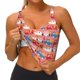 thumbnail image 3 of Fotbe Cartoon with Traffic Elements Sujetador Deportivo Largo sin Aros para Mujer con Almohadillas y Soporte Medio, Transpirable y Absorbente, Camiseta Tipo Chaleco o Tank Top-Medium, 3 of 8