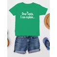 thumbnail image 3 of Dear Santa... T-Shirt Juniors -Smartprints Designs,  x-Small, 3 of 4