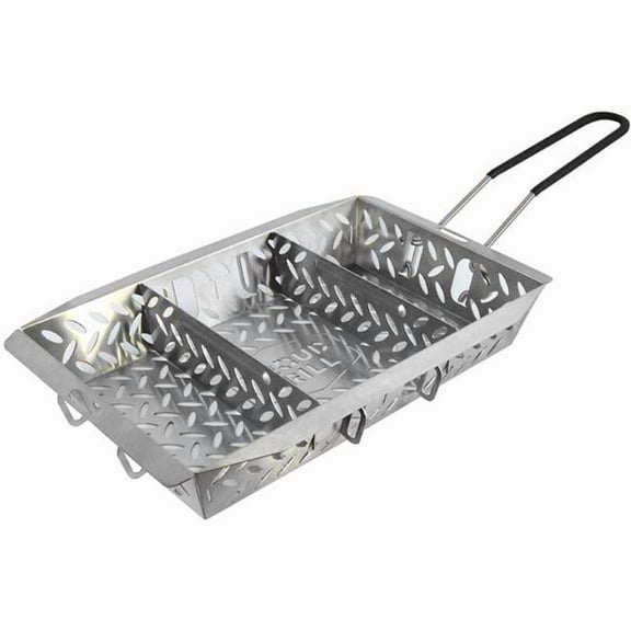 15 x 10 in. Ultraversatile Stainless Steel Grill Basket, Silver