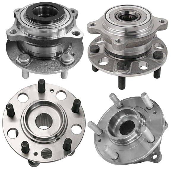 Detroit Axle - AWD 4pc Wheel Bearing Hubs Assembly for Hyundai Tucson 2016-2021, Kia Sportage 2017-2022, 5 Lugs,  Front Rear Wheel Bearing and Hubs Assembly 2018 2019 2020 Replacement 512647 513374
