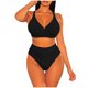 thumbnail image 2 of Bikini sexy para mujer Conjunto sólido Traje de baño Sujetador relleno de dos piezas Traje de baño Ropa de playa Fridja  nalpqowj23354, 2 of 5